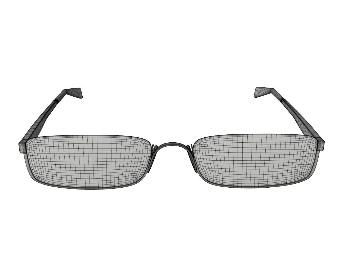Modern glasses 3D model_8