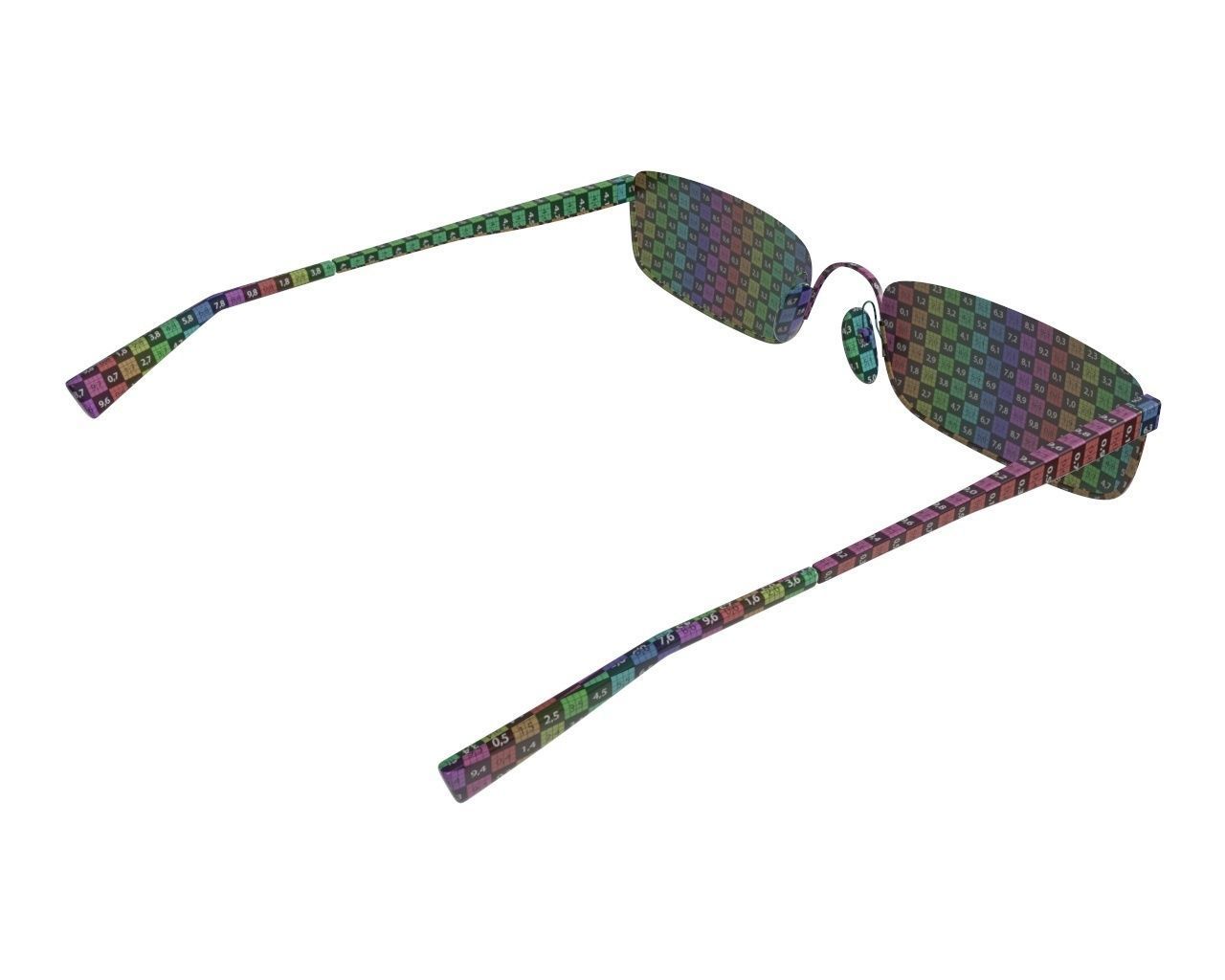 Modern glasses 3D model_10