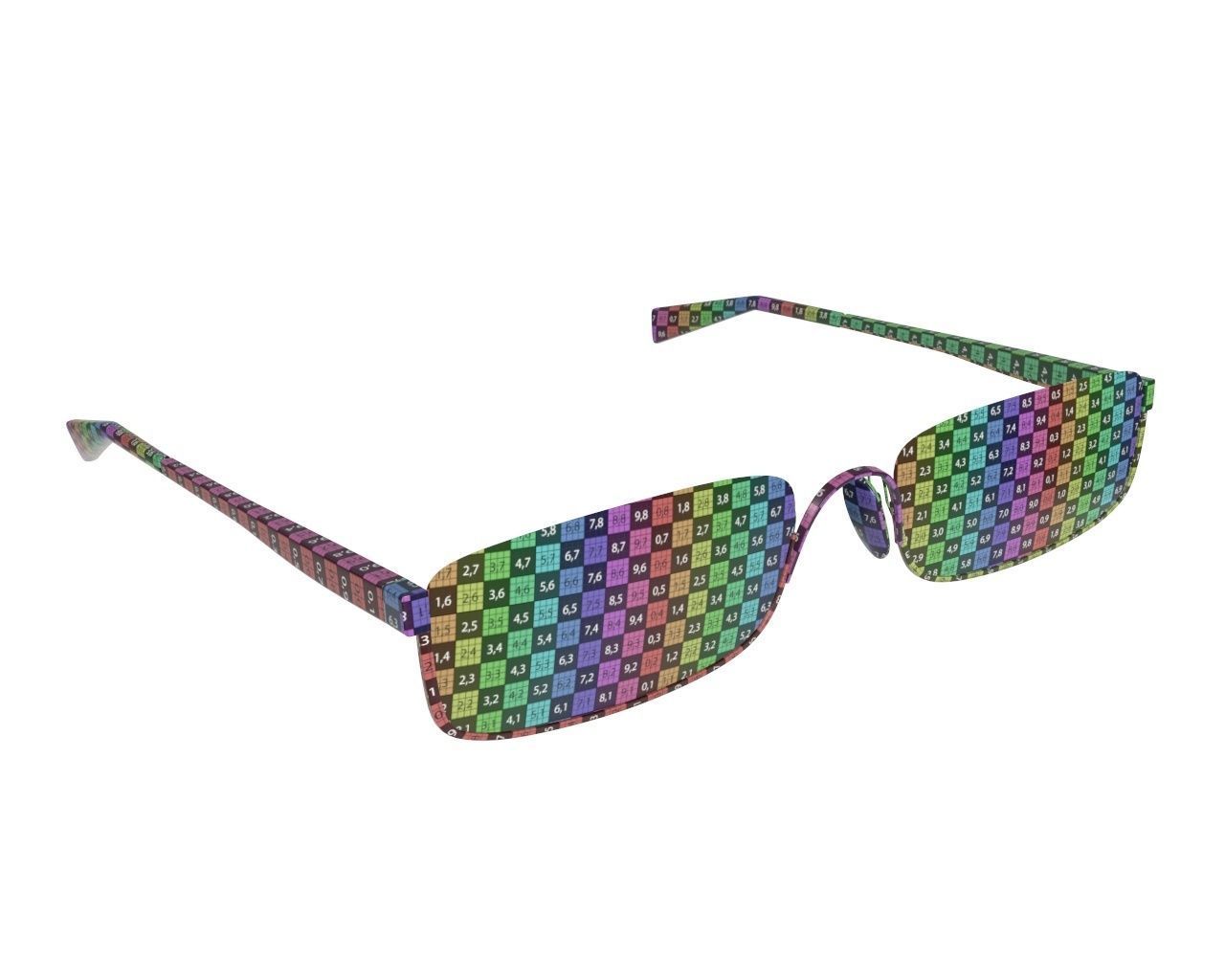 Modern glasses 3D model_9