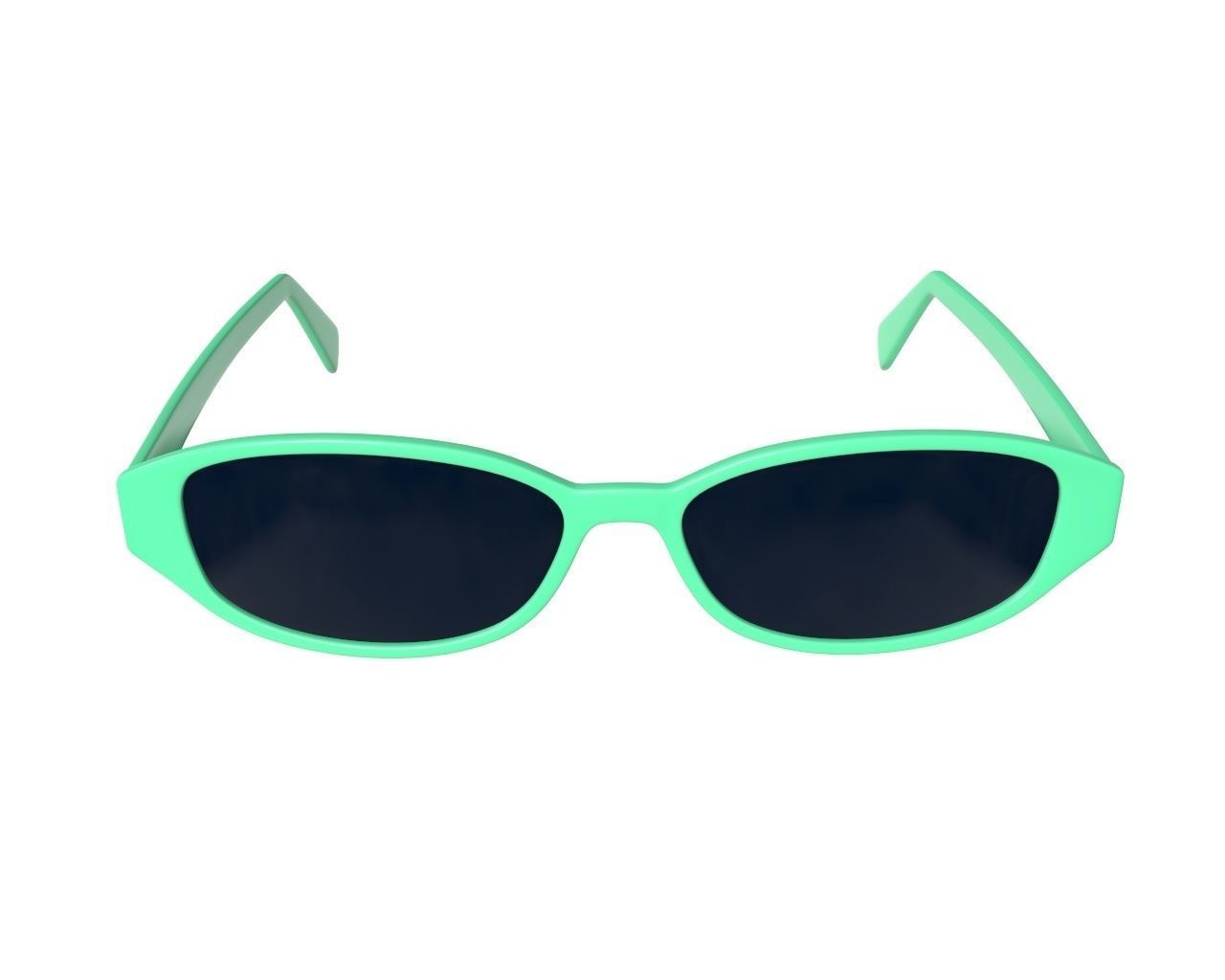 Modern sun glasses 3D model_4