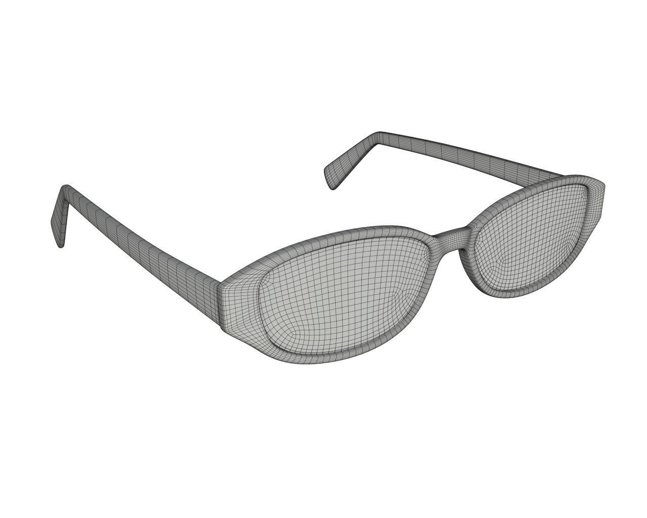 Modern sun glasses 3D model_5