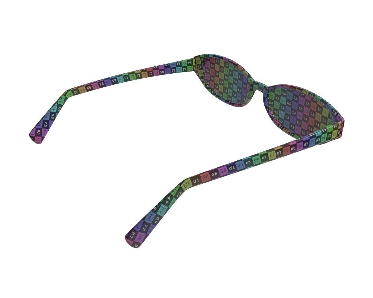 Modern sun glasses 3D model_10