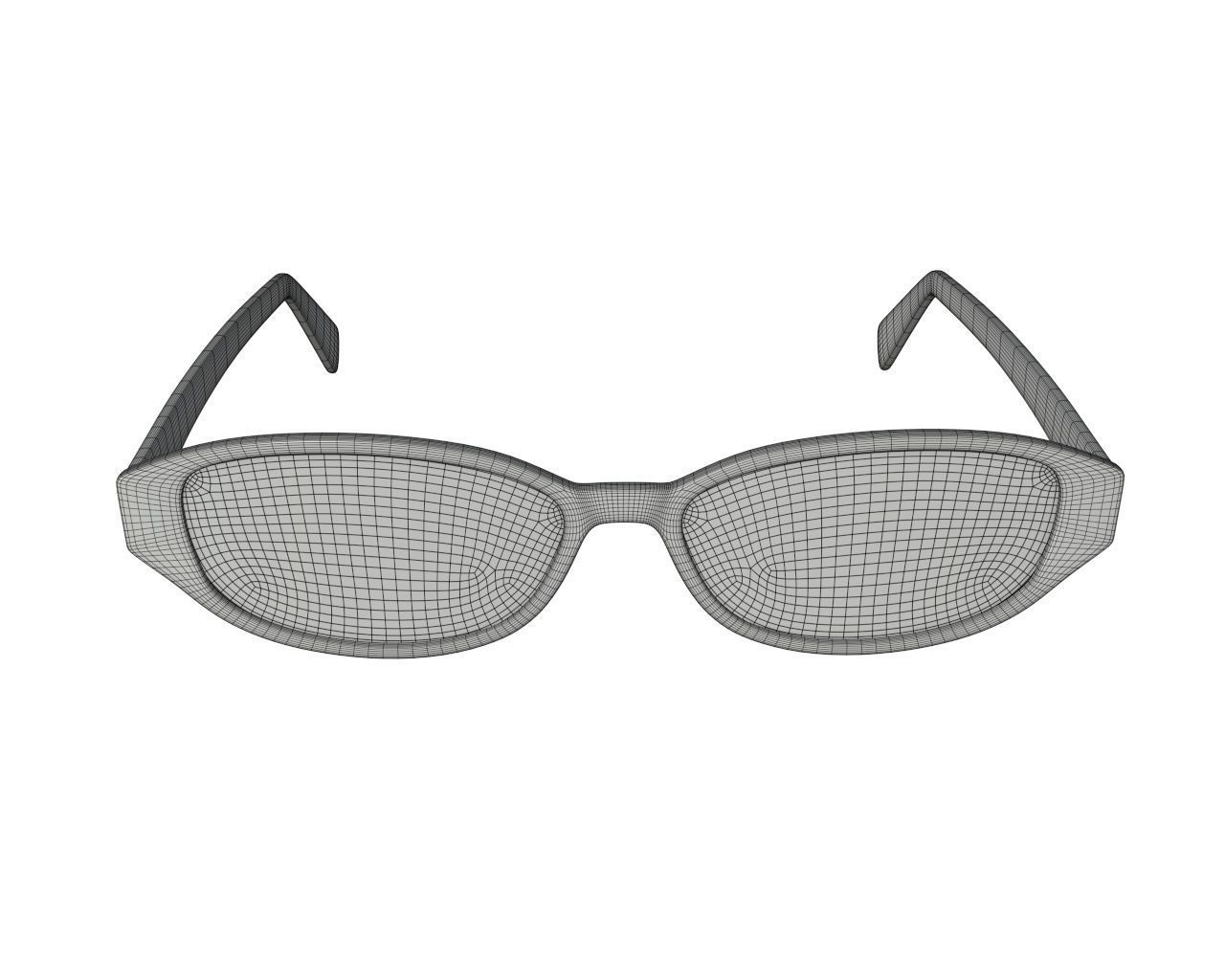 Modern sun glasses 3D model_8