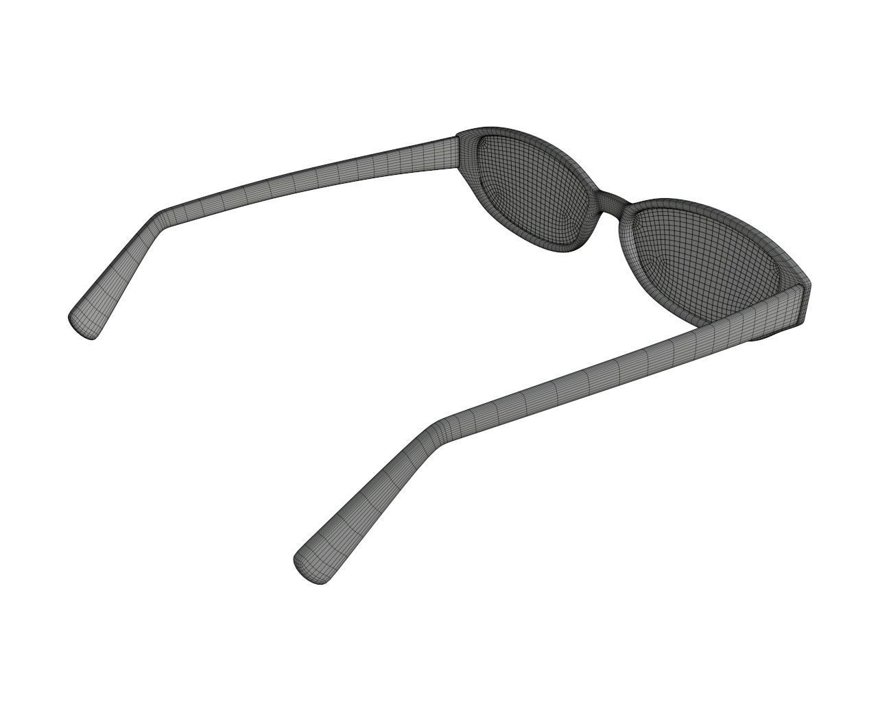 Modern sun glasses 3D model_6