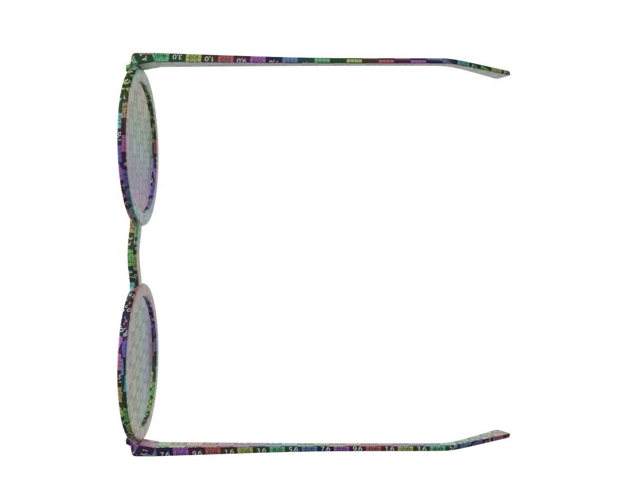 Round glasses 3D model_11