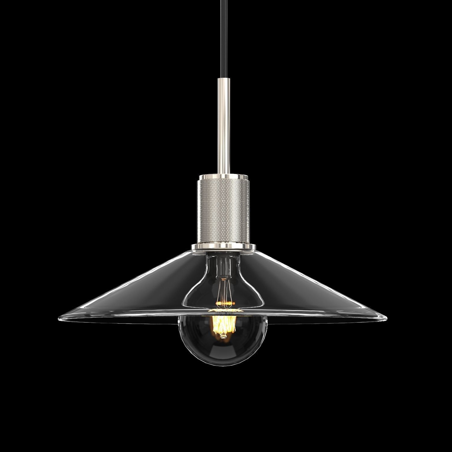 UTILITAIRE SLOPE GLASS SHADE PENDANT 3D model_3