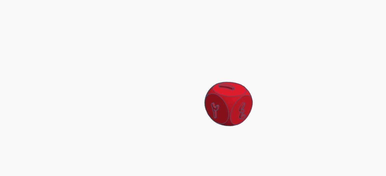 Arabic Dice 3D print model_1