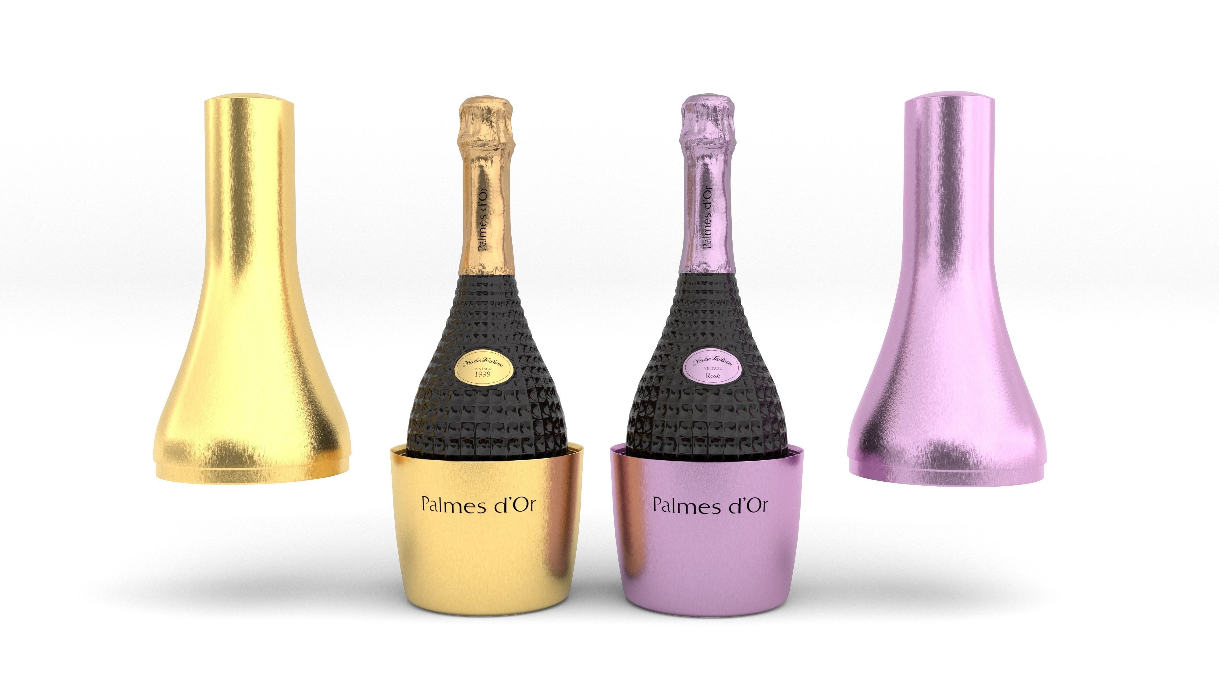 Nicolas Feuillatte All Champagne Bottles and Packages Pack 3D Model Collection_68