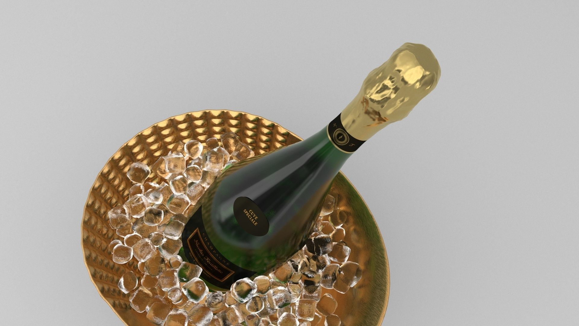 Nicolas Feuillatte All Champagne Bottles and Packages Pack 3D Model Collection_23