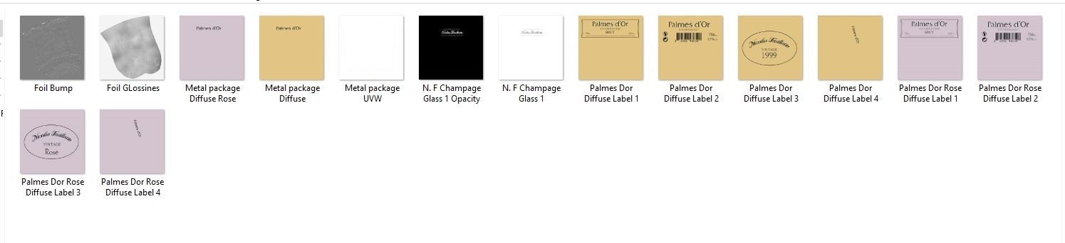Nicolas Feuillatte All Champagne Bottles and Packages Pack 3D Model Collection_45