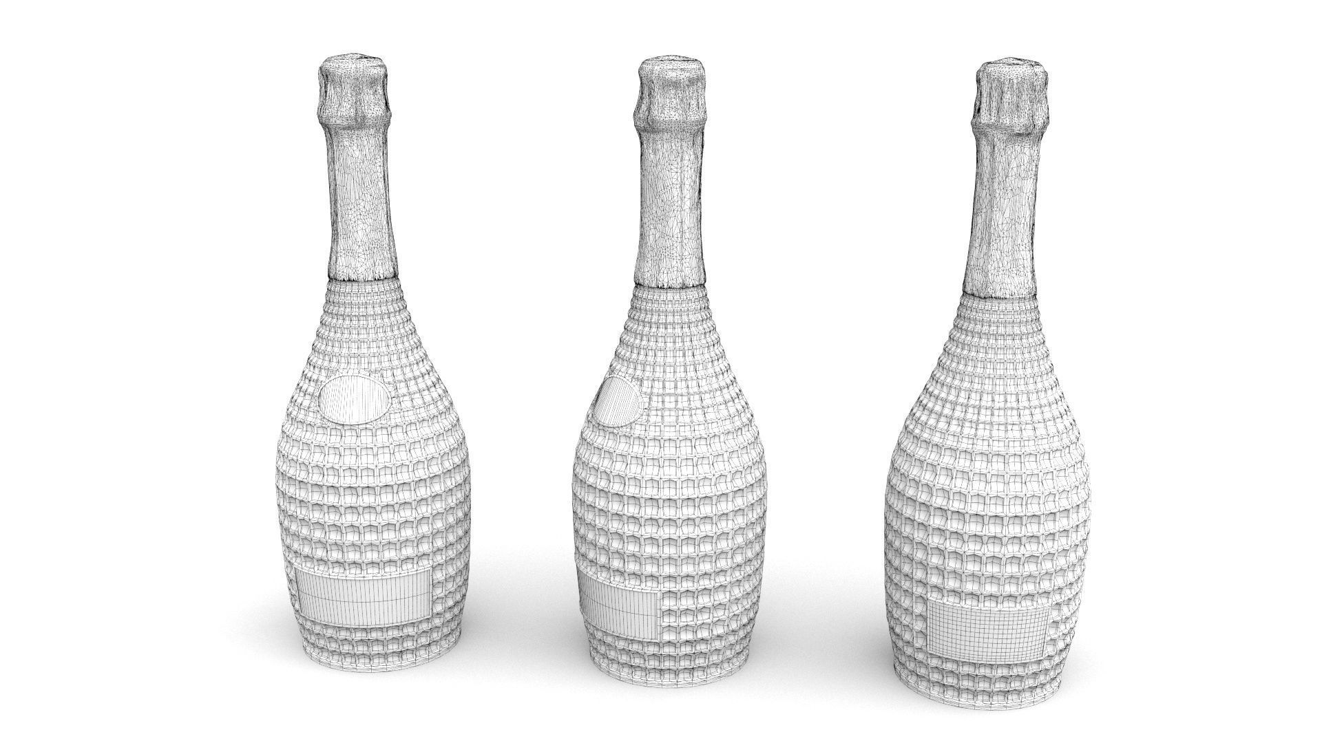Nicolas Feuillatte All Champagne Bottles and Packages Pack 3D Model Collection_44