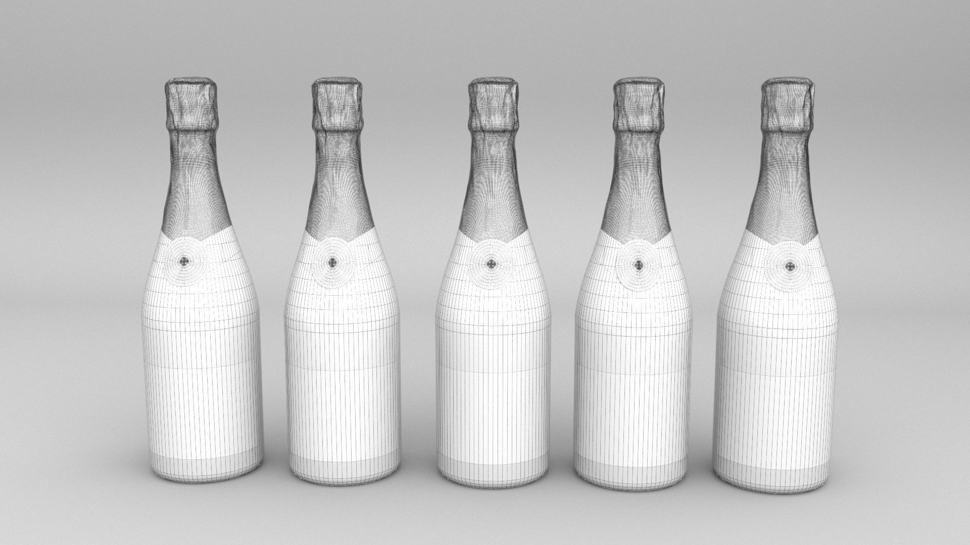Nicolas Feuillatte All Champagne Bottles and Packages Pack 3D Model Collection_33