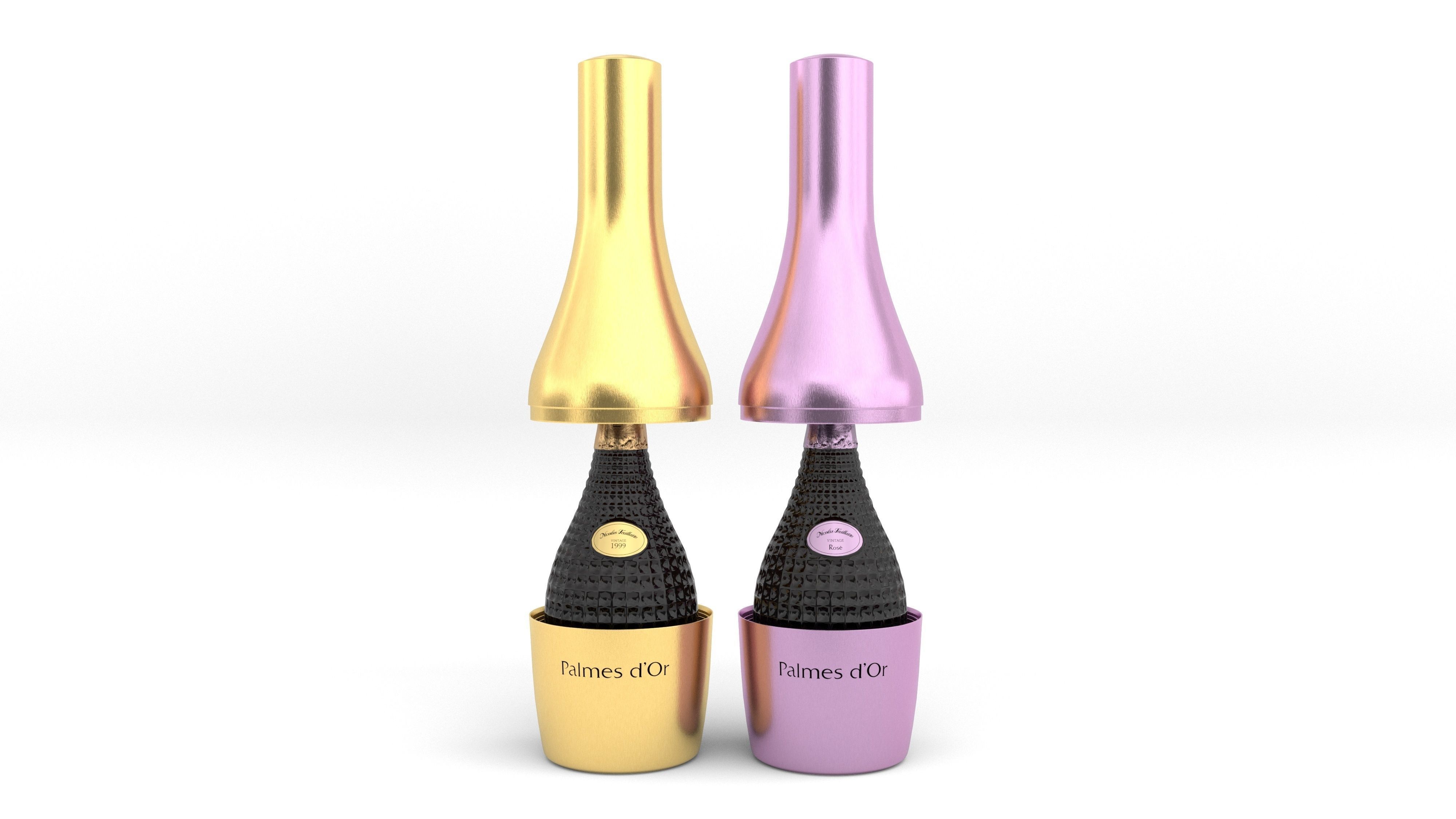 Nicolas Feuillatte All Champagne Bottles and Packages Pack 3D Model Collection_14