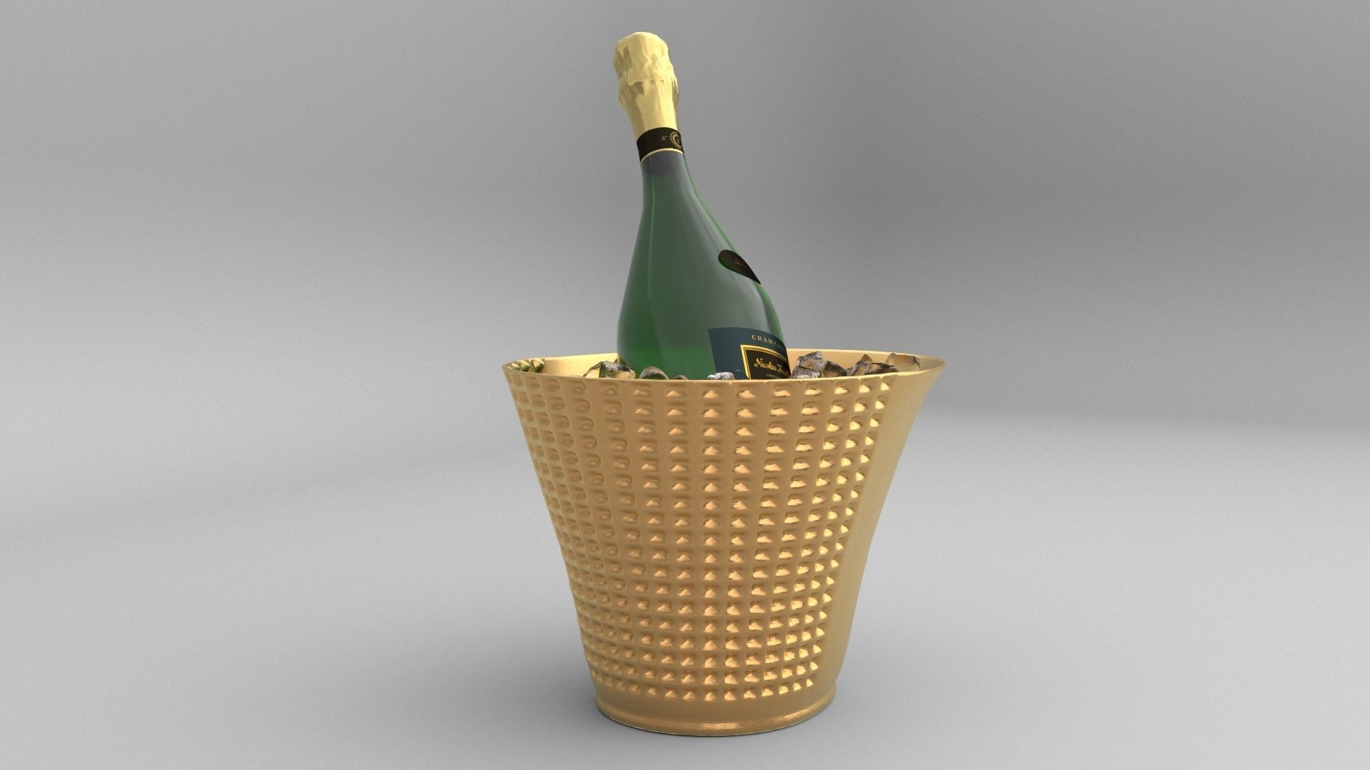 Nicolas Feuillatte All Champagne Bottles and Packages Pack 3D Model Collection_21