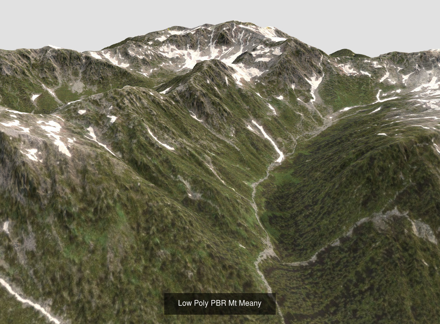 Terrains - 4 Mountain Ranges 3D Model Collection_3