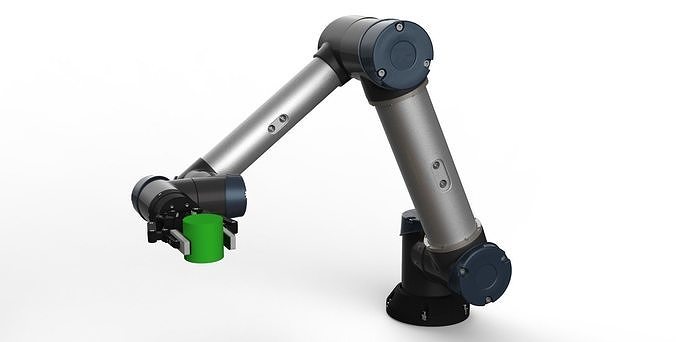 Industrial Robot arm With Robotiq Two Finger  3D model