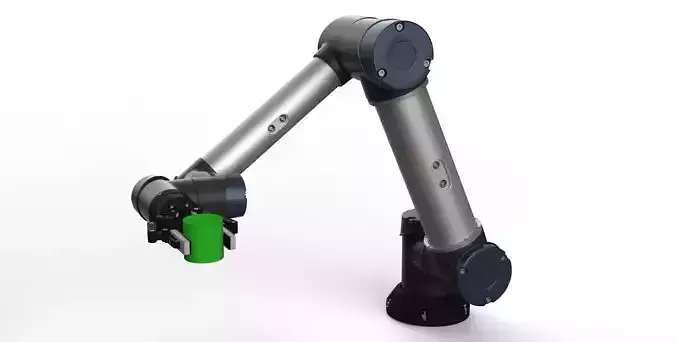 Industrial Robot arm With Robotiq Two Finger  3D model