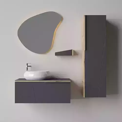 Arteon Bathroom Furniture Set 3D model