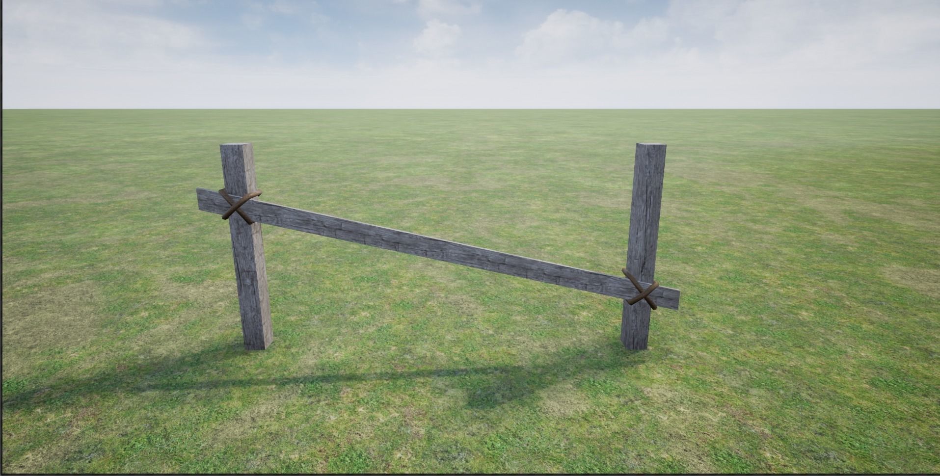 Wooden Fence  Low-poly 3D model_15