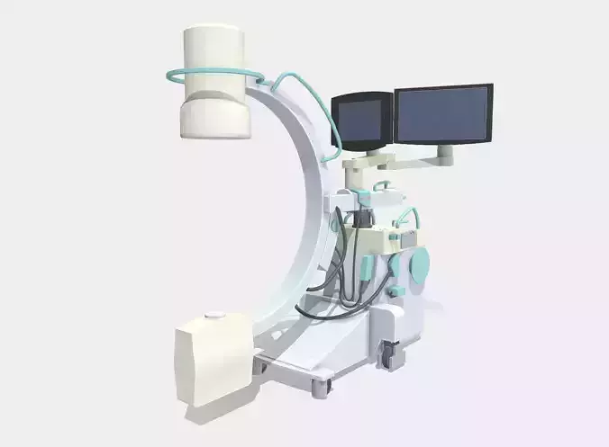 Portable X-Ray Low-poly 3D model