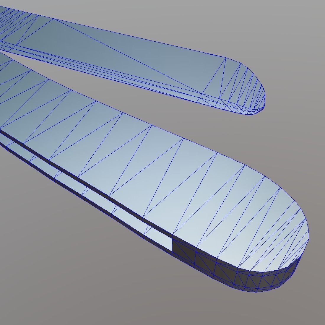 Straight Razor Low-poly 3D model_11