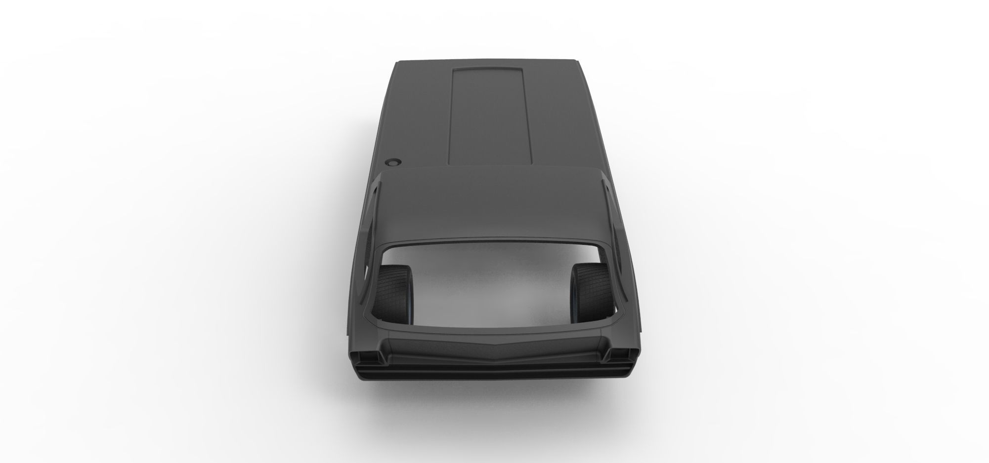 Shell and wheels model Dodge Deora Scale 1 to 24 3D print model_4