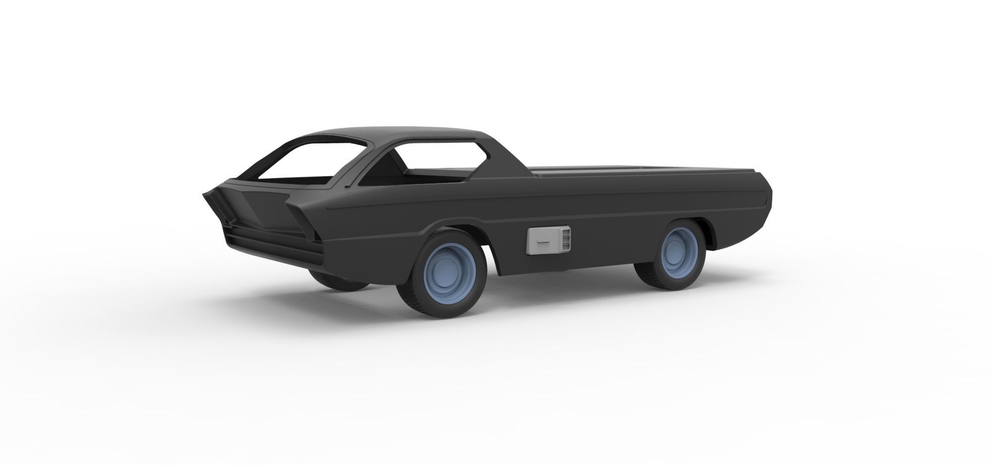 Shell and wheels model Dodge Deora Scale 1 to 24 3D print model_1