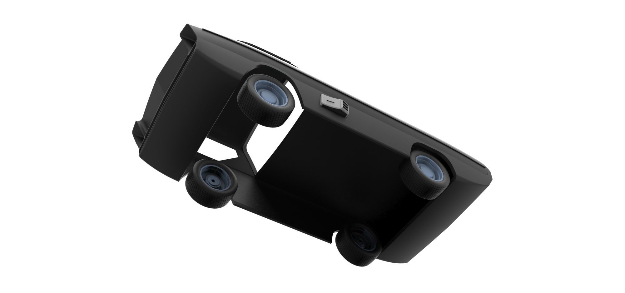 Shell and wheels model Dodge Deora Scale 1 to 24 3D print model_14