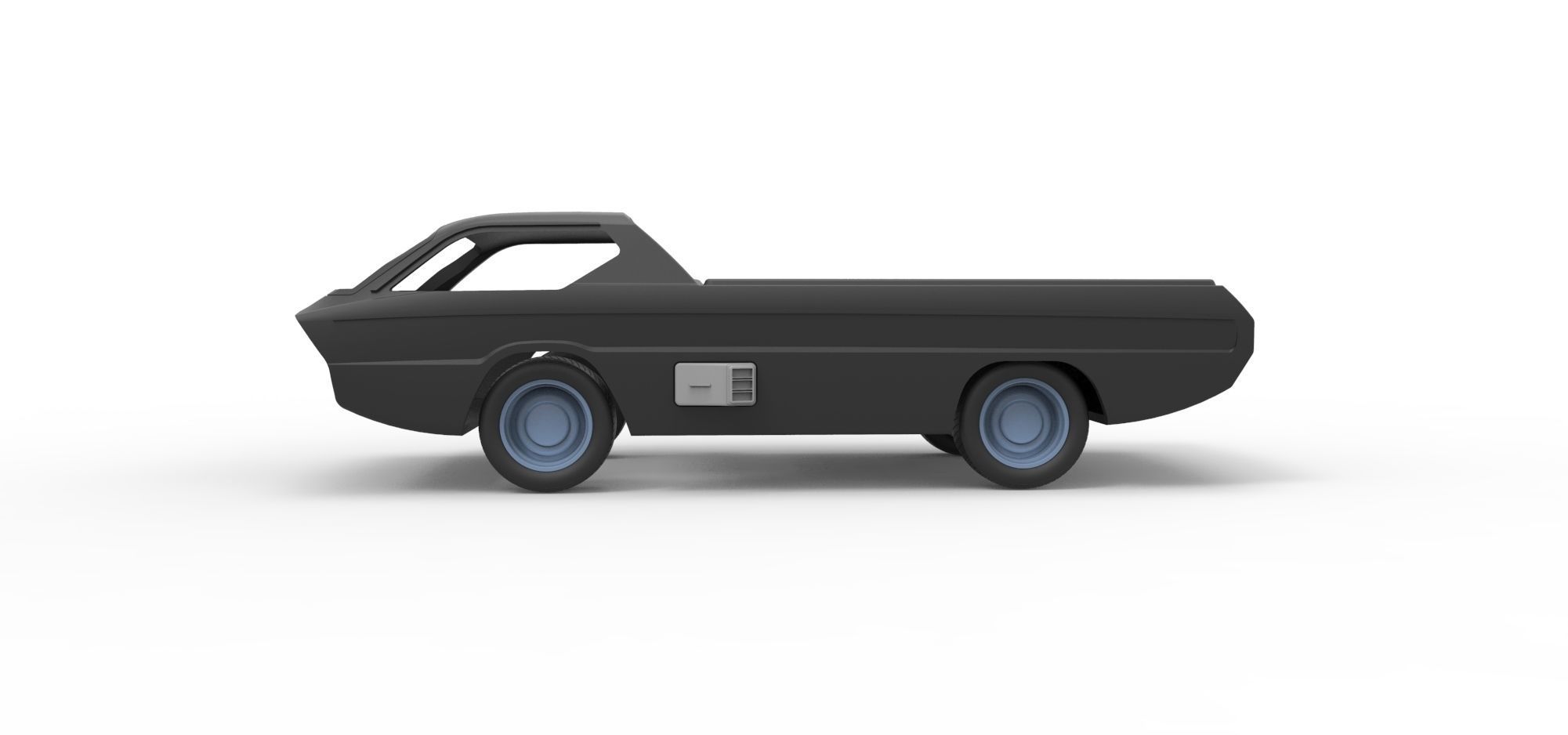 Shell and wheels model Dodge Deora Scale 1 to 24 3D print model_6