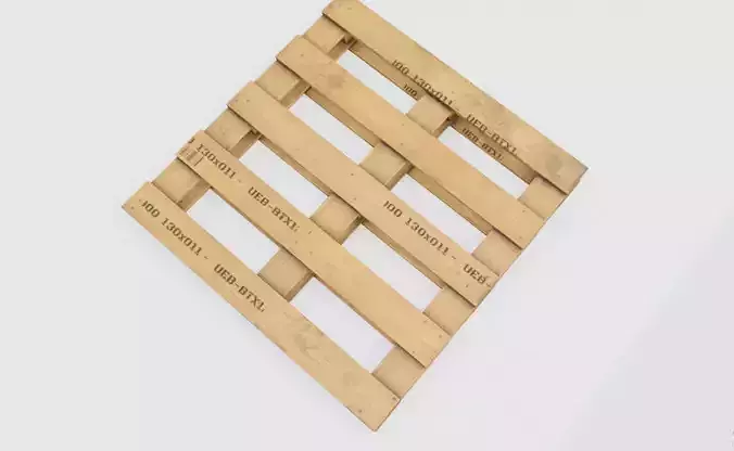 Palette wooden pallets Low-poly 3D model