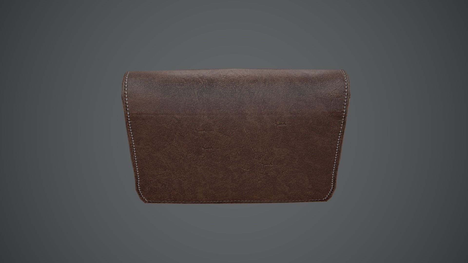 Leather Bag PBR LowPoly GameReady Low-poly 3D model_8