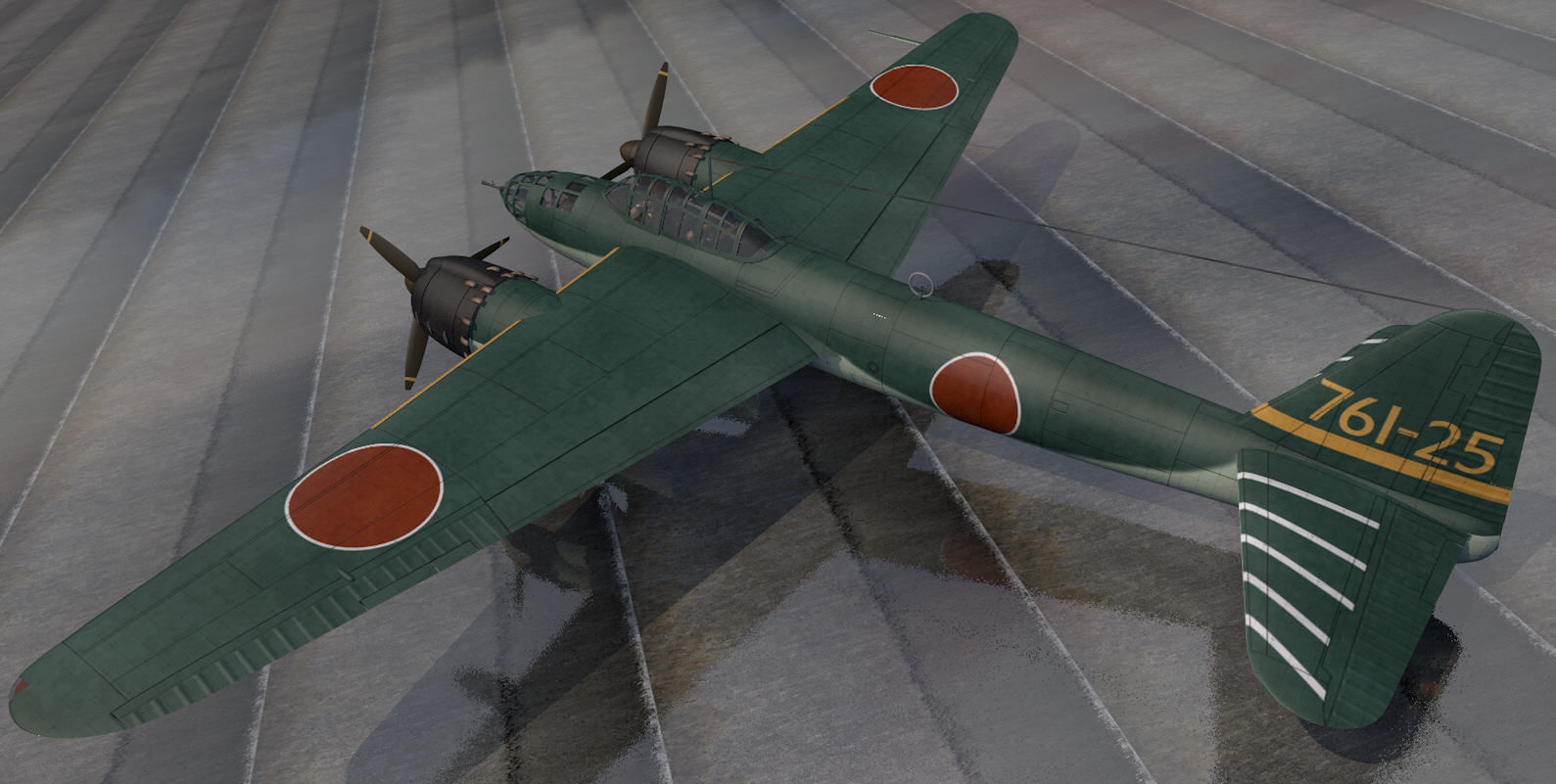 Yokosuka P1Y1 Ginga - aka Frances 3D model_1