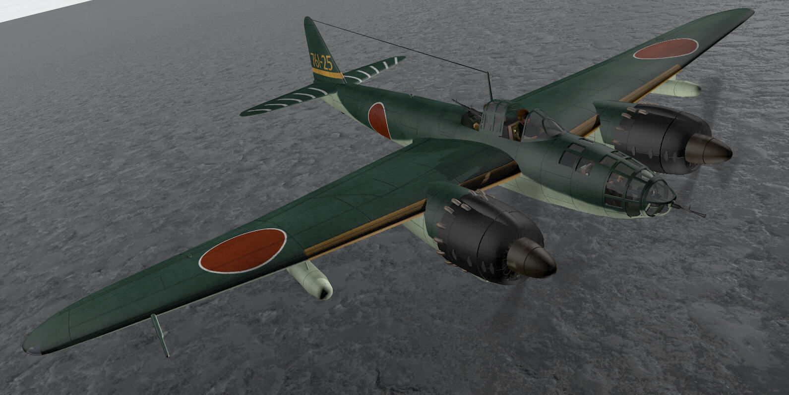 Yokosuka P1Y1 Ginga - aka Frances 3D model_8