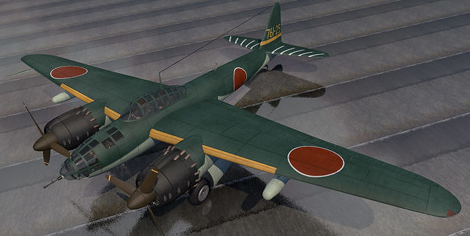 Yokosuka P1Y1 Ginga - aka Frances 3D model