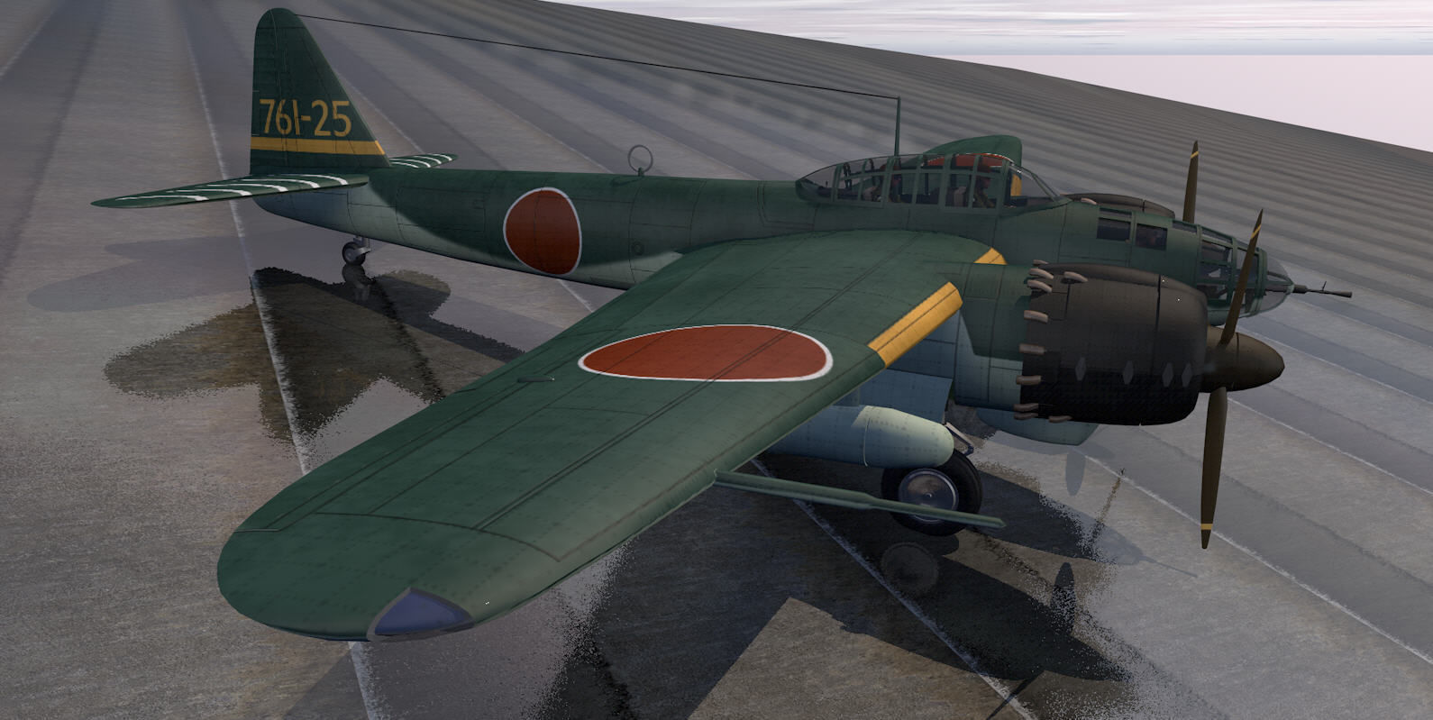 Yokosuka P1Y1 Ginga - aka Frances 3D model_7