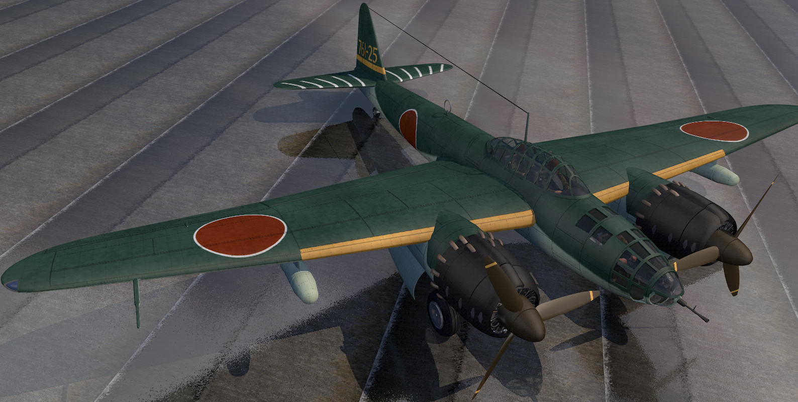 Yokosuka P1Y1 Ginga - aka Frances 3D model_5