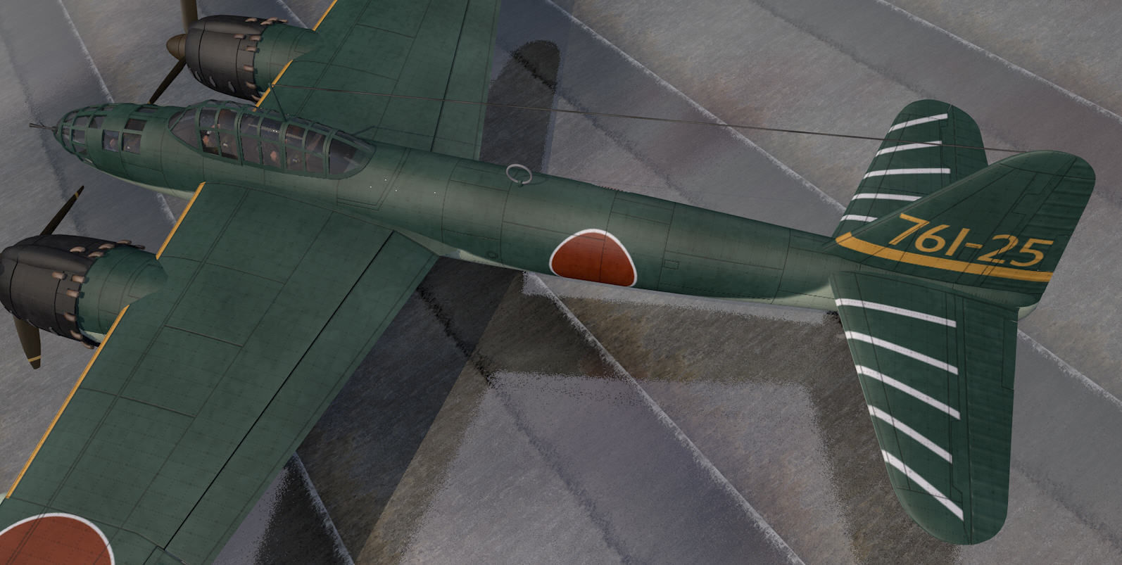 Yokosuka P1Y1 Ginga - aka Frances 3D model_6