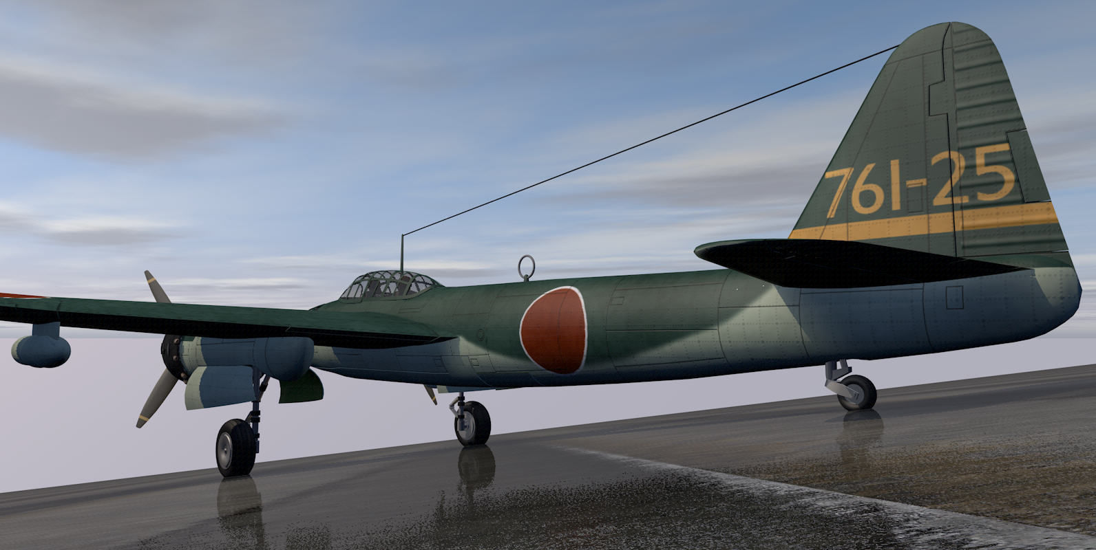 Yokosuka P1Y1 Ginga - aka Frances 3D model_3