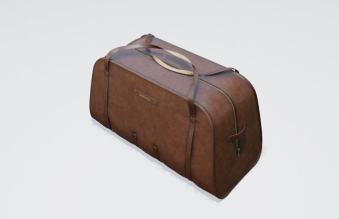 sports leather bag Low-poly 3D model