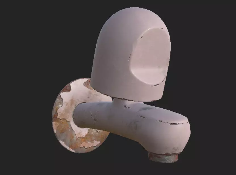 Tap Water PBR game Free low-poly 3D model