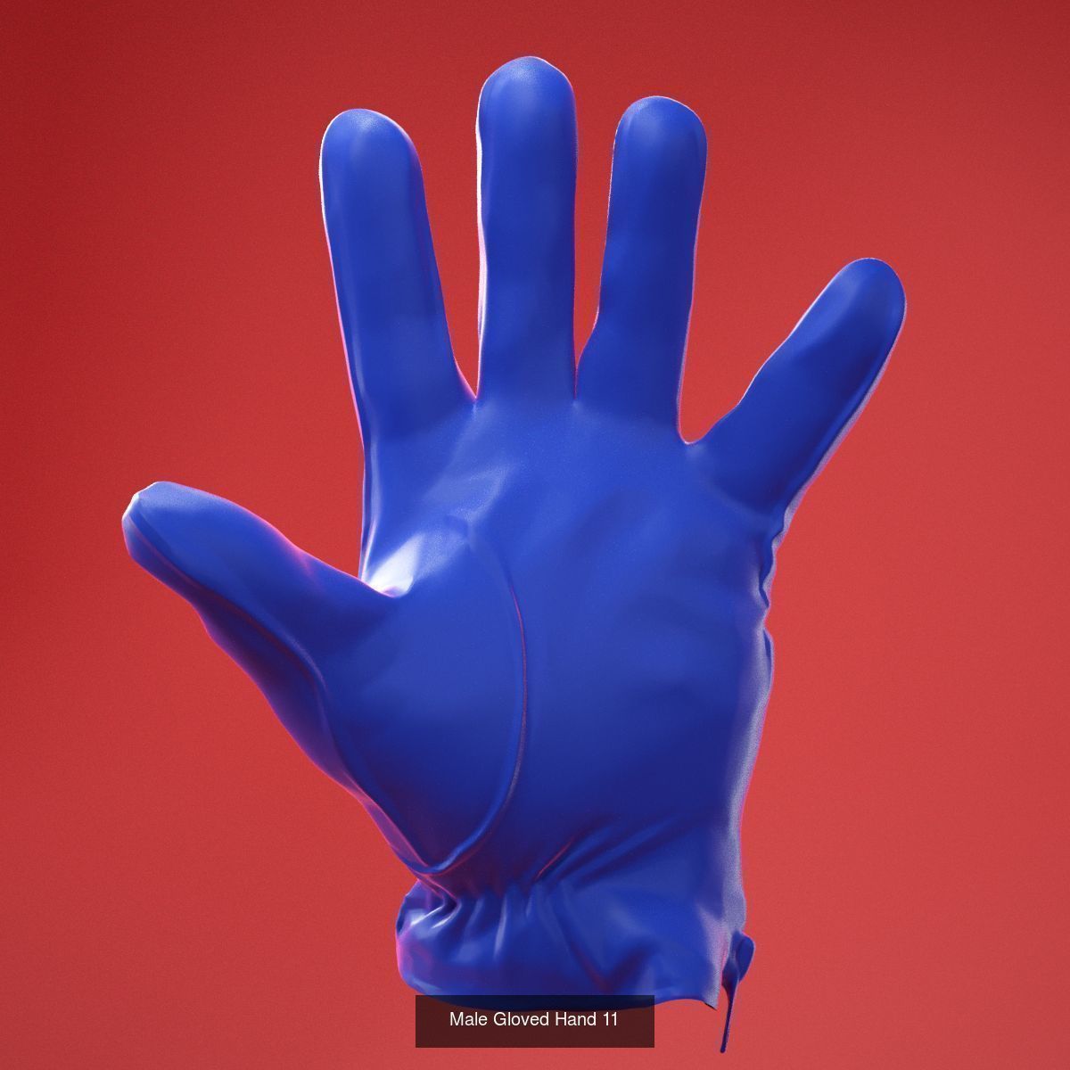 25 Realistic Posed Male Hands and Gloves 3D Model Collection_25