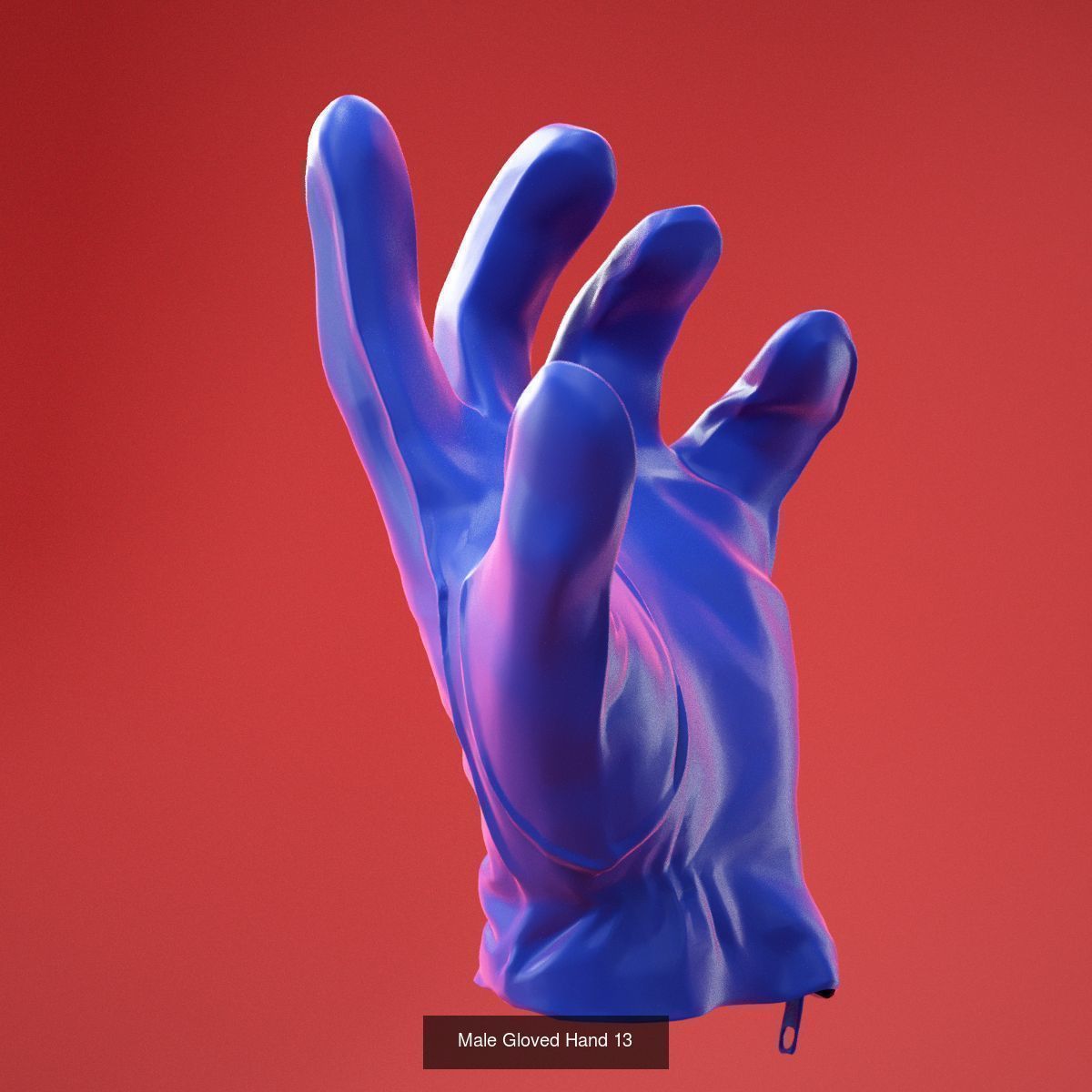 25 Realistic Posed Male Hands and Gloves 3D Model Collection_23