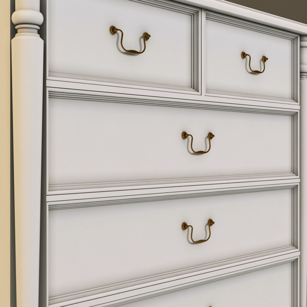 Laura Ashley commode 3D model_3