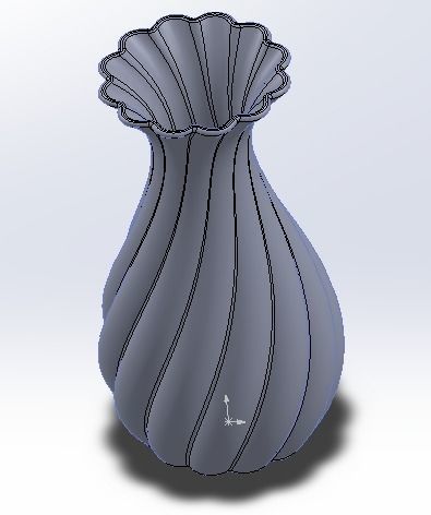 3D STL Model Flower Vase 3D print model_1
