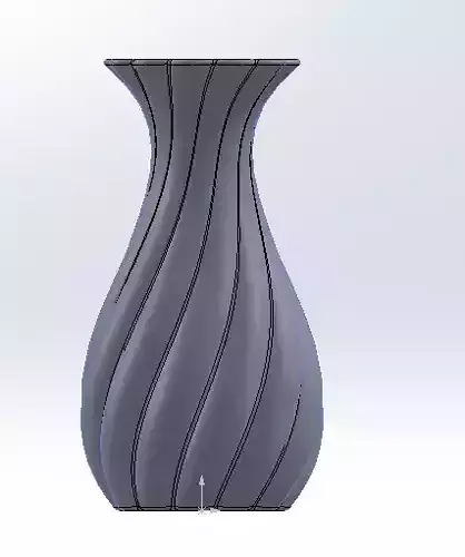 3D STL Model Flower Vase