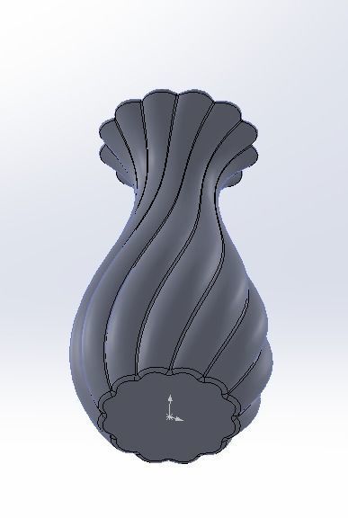 3D STL Model Flower Vase 3D print model_3