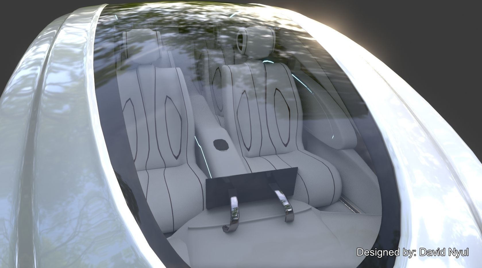 Affekta Futurex Sci-Fi  BEST DESIGN Future Concept Cyberpunk Car 3D model_18