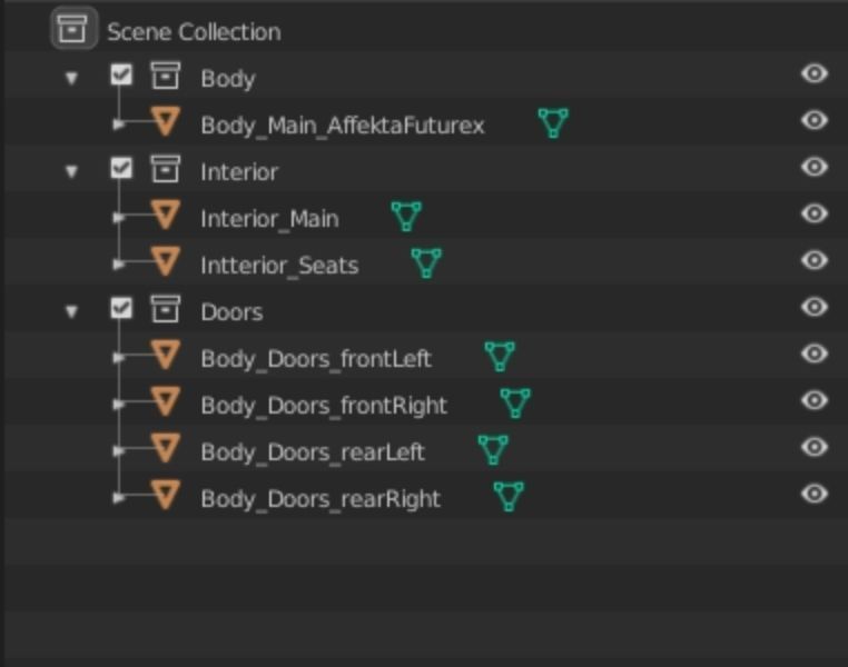 Affekta Futurex Sci-Fi  BEST DESIGN Future Concept Cyberpunk Car 3D model_24