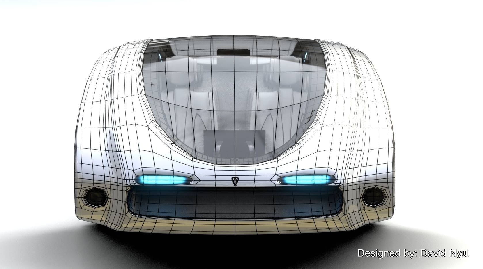 Affekta Futurex Sci-Fi  BEST DESIGN Future Concept Cyberpunk Car 3D model_19