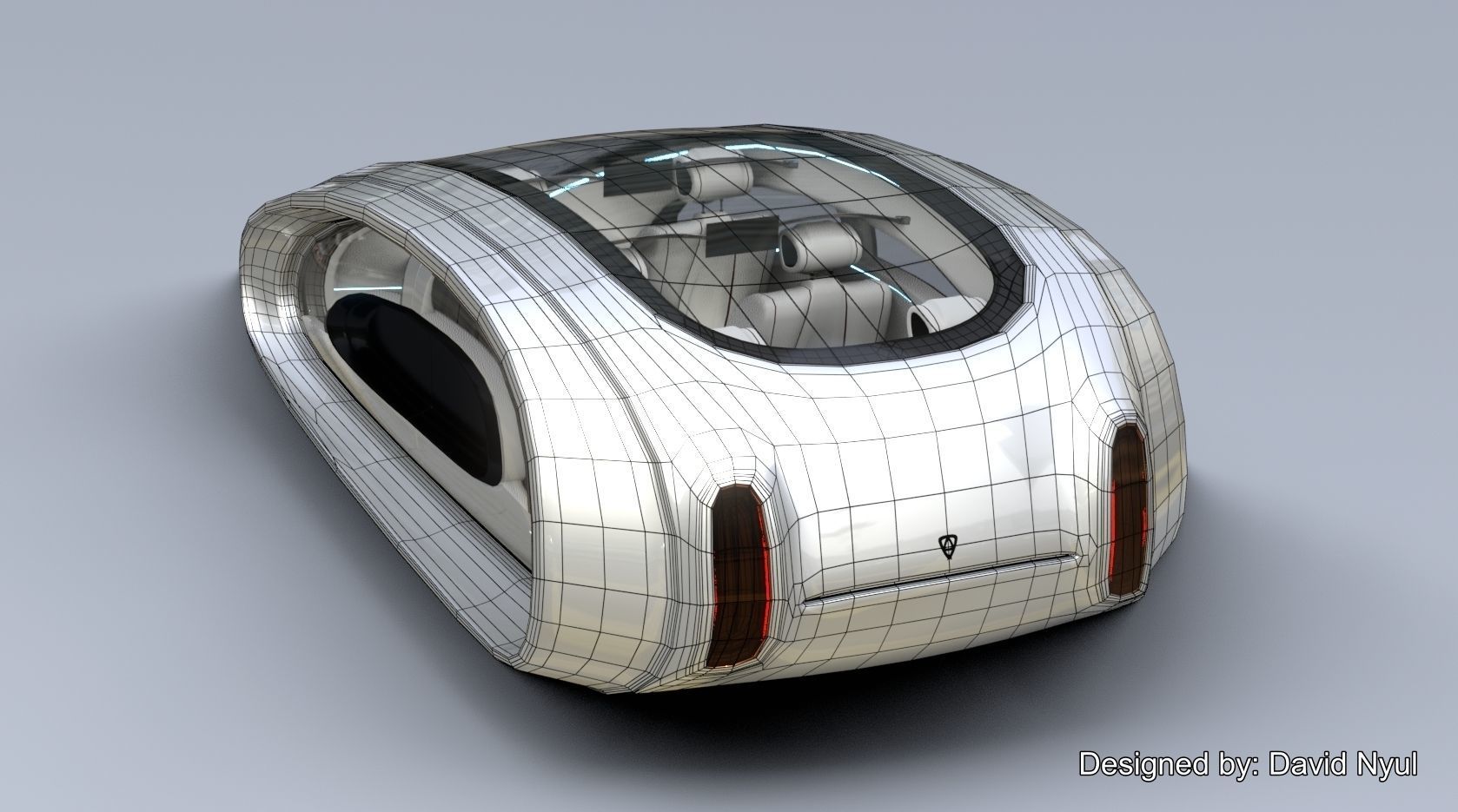 Affekta Futurex Sci-Fi  BEST DESIGN Future Concept Cyberpunk Car 3D model_22